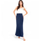 Satin Maxi Skirt With High Waist And Flowing A-Line Design
