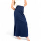 Satin Maxi Skirt With High Waist And Flowing A-Line Design
