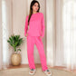Long Sleeve Pajama Set with Relaxed Fit and Soft Fabric