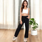 Women's Soft Knit Wide-Leg Pants with Elastic Waistband and Drawstring for Lounge and Casual Wear