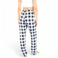 Plaid Flannel Lounge Pants with Elastic Waistband and Adjustable Drawstring