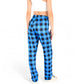 Plaid Flannel Lounge Pants with Elastic Waistband and Adjustable Drawstring