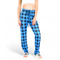 Plaid Flannel Lounge Pants with Elastic Waistband and Adjustable Drawstring