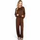 Minimalist Lounge Set with Long Sleeve Oversized Top and Wide-Leg Pants