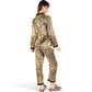 Satin Leopard Print Pajama Set with Button-Down Top
