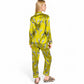 Satin Pajama Set with Giraffe Print and Button-Down Top