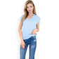 Striped Knit Sleeveless Sweater Vest with Collared V-Neck