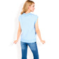 Striped Knit Sleeveless Sweater Vest with Collared V-Neck