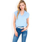 Striped Knit Sleeveless Sweater Vest with Collared V-Neck