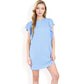 Ruffle Sleeve Textured Knit Mini Shift Dress