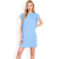 Ruffle Sleeve Textured Knit Mini Shift Dress