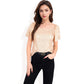 Short Sleeve Square Neck Sequin Top for Special Occasions