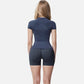 Active Women's Short Sleeve Seamless Fitted Tee with Crew Neck and Stretch Fabric