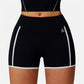 Active Active Women's High Waist Biker Shorts with Contrast Piping and Seamless Stretch Fabric