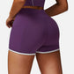 Active Active Women's High Waist Biker Shorts with Contrast Piping and Seamless Stretch Fabric