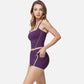Active Active Women's High Waist Biker Shorts with Contrast Piping and Seamless Stretch Fabric