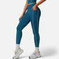 Active Women's High Waist Seam Detail Leggings with Contoured Fit and Stretch Fabric