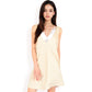 Sleeveless V-Neck Waffle Knit A-Line Dress