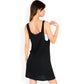 Sleeveless V-Neck Waffle Knit A-Line Dress