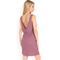 Sleeveless V-Neck Waffle Knit A-Line Dress