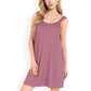 Sleeveless V-Neck Waffle Knit A-Line Dress