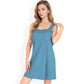 Sleeveless V-Neck Waffle Knit A-Line Dress