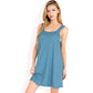 Sleeveless V-Neck Waffle Knit A-Line Dress