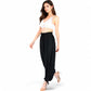 Relaxed Fit Drawstring Hem Pants with Elastic Waist