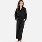 Women's Relaxed Fit Pullover and Wide Leg Lounge Pants Set