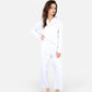 Women's Relaxed Fit Pullover and Wide Leg Lounge Pants Set