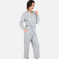 Women's Long Sleeve Pullover and Wide Leg Pants Lounge Set