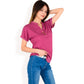 Short Sleeve Button Front V-Neck Shirt