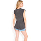 Ribbed Knit Sleeveless Top with Shoulder Detail