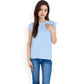 Ribbed Knit Sleeveless Top with Shoulder Detail