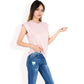 Ribbed Knit Sleeveless Top with Shoulder Detail