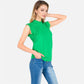 Women's Sleeveless Knit Sweater Top with Fringe Shoulder Detail