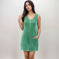 Women's Textured Knit Sleeveless Romper with Button Front Detail and Side Pockets