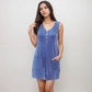 Women's Textured Knit Sleeveless Romper with Button Front Detail and Side Pockets