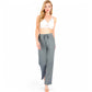 High Waist Wide Leg Lounge Pants with Drawstring