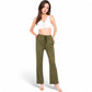 High Waist Wide Leg Lounge Pants with Drawstring