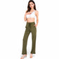 High Waist Wide Leg Lounge Pants with Drawstring
