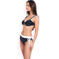 Contrast Strap High Waist Bikini Set with Bow Tie Detail