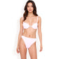 Ribbed Underwire Bikini Set with Adjustable Straps and High-Cut Bottom