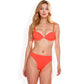Ribbed Underwire Bikini Set with Adjustable Straps and High-Cut Bottom