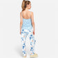 Lounge Women's Floral Print 3-Piece Pajama Set with Long Cardigan