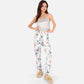 Lounge Women's Floral Print 3-Piece Pajama Set with Long Cardigan