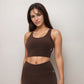 Women's Strappy Back Sports Bra with High Support