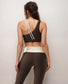 Women's Scoop Neck Sports Bra with Double Strap Design