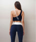 Women's Scoop Neck Sports Bra with Double Strap Design
