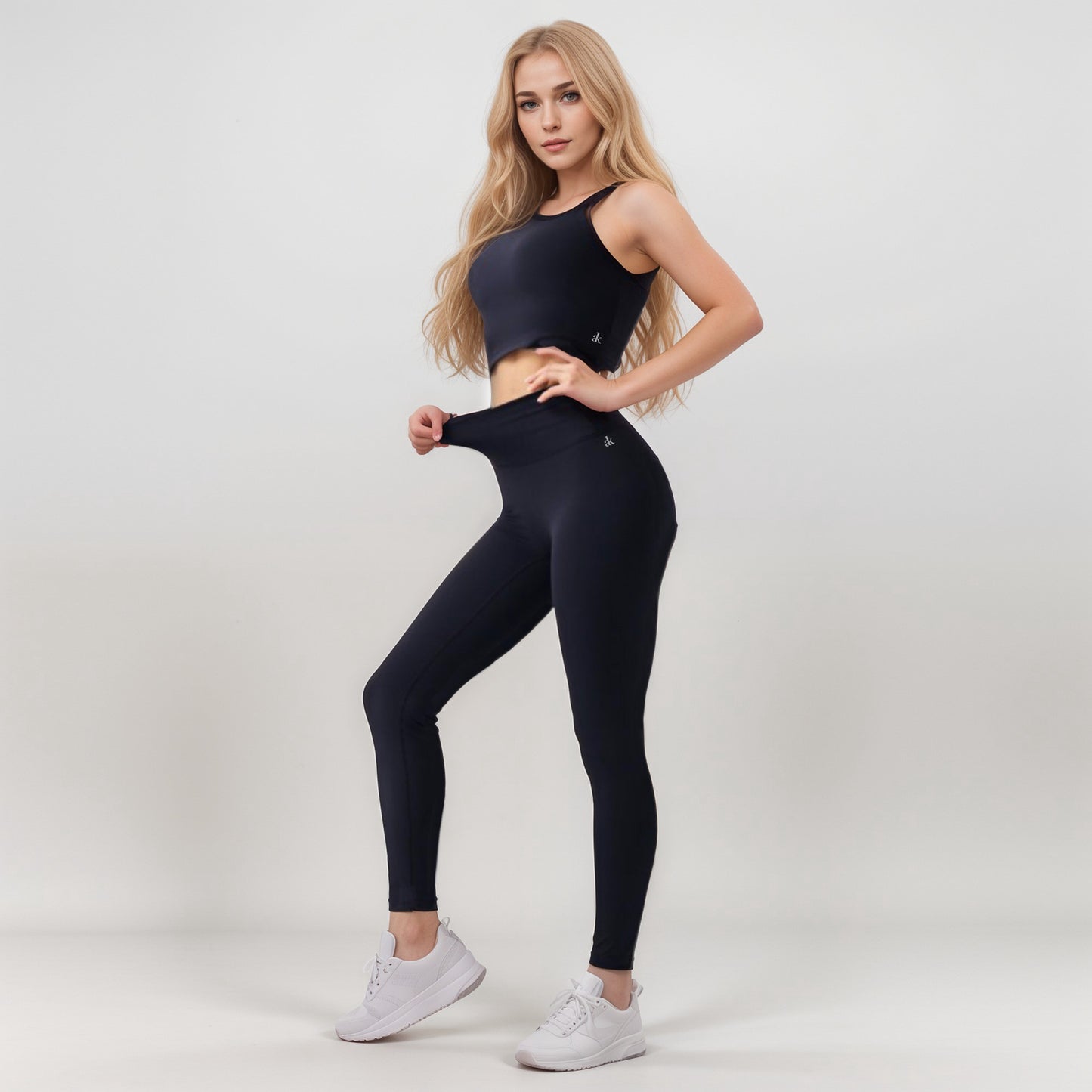Active Women's High Waist Seamless Leggings with Full-Length Ankle Fit